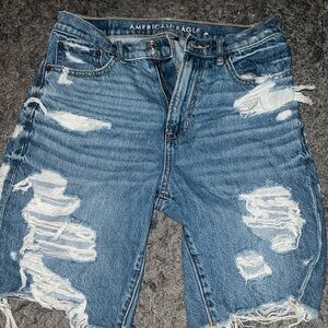 American Eagle- Distressed Bermuda Shorts